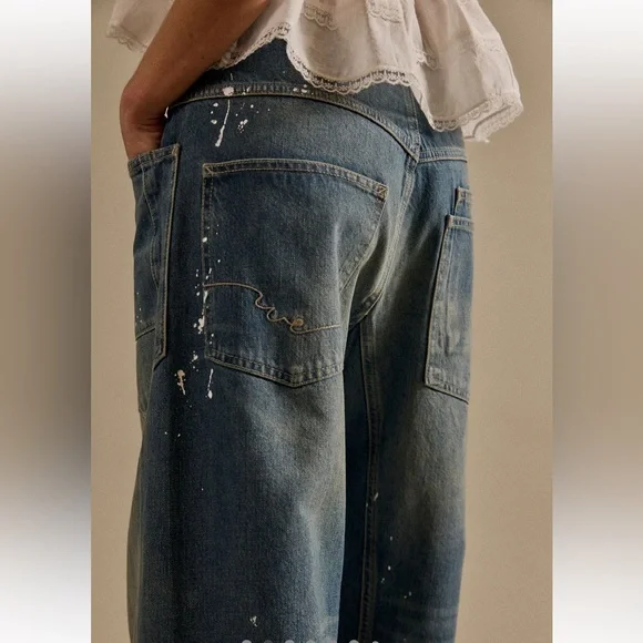 FREE PEOPLE WE THE FREE MOXIE PULL-ON BARREL JEANS | 31 - Picture 7 of 16